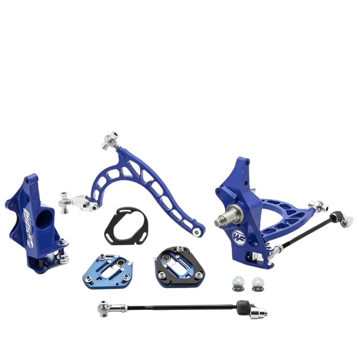 Nissan S14 S15 Front V2 Drift Angle Lock Kit with Rack Offset Spacers