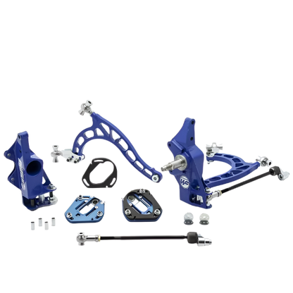 Nissan S13 Front V2 Drift Angle Lock Kit with Rack Offset Spacers